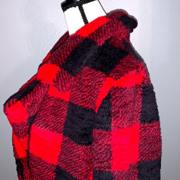 Steve Madden Plaid Sherpa Coat! Size XL! NWT! - Picture 9 of 10